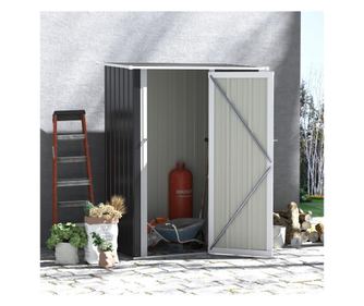 Casuta de gradina depozitare scule din tabla de otel 142x84x189cm