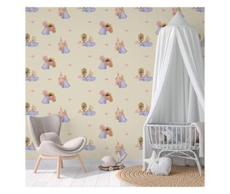 Tapet adawall lux adakids 8910-1, superlavabil, model pentru copii cu cenusareasa, roz, rola 1.06m x 10.05m = 10.6mp ADA KIDS