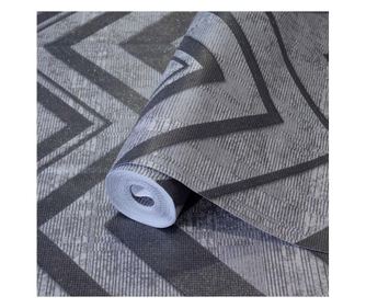 Tapet adawall lux octagon 1207-5, superlavabil, model zig-zag texturat, gri-negru, rola 1.06m x 10.05m = 10.6mp OCTAGON