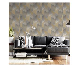 Tapet adawall lux anka 1617-2, superlavabil, model abstract geometric 3d, gri-mov, rola 1.06m x 15.6m = 16.5mp ANKA