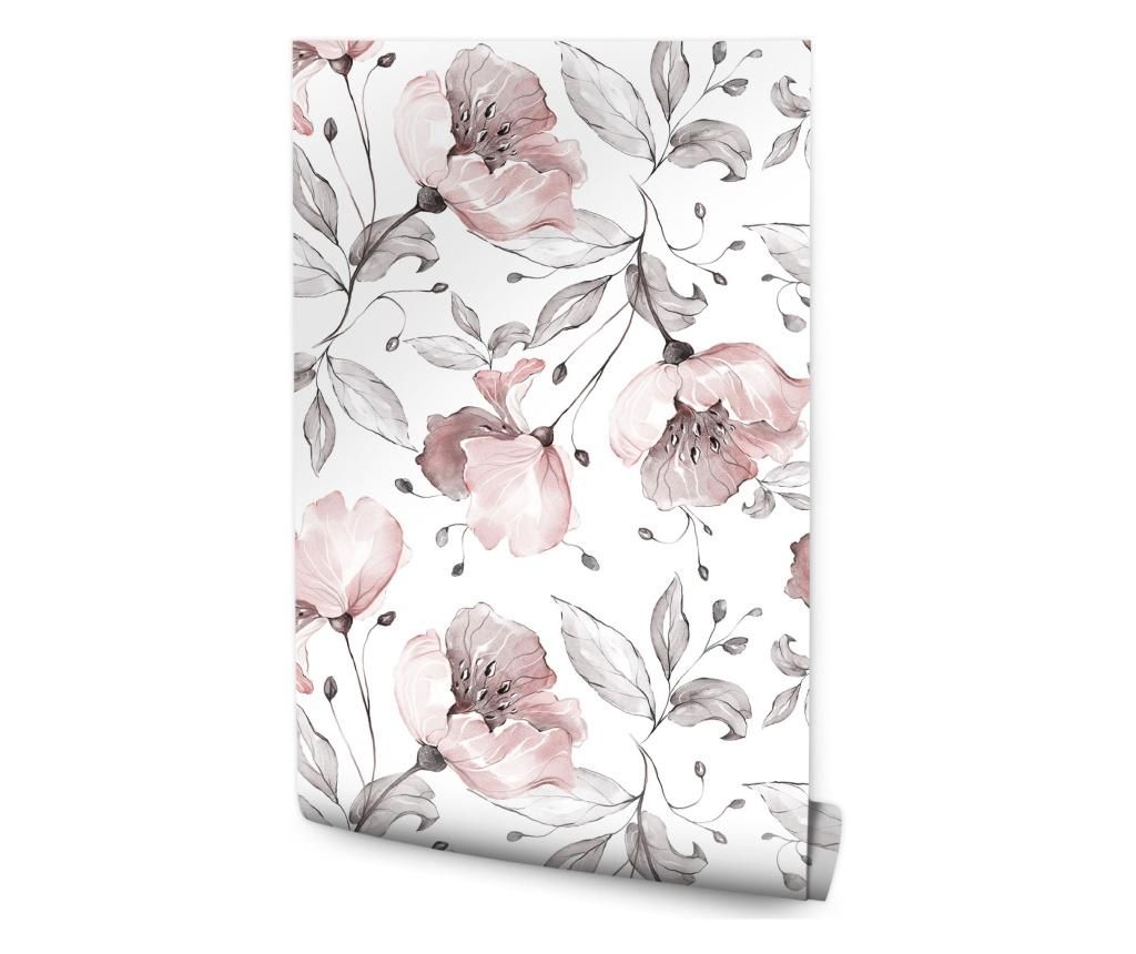  Tapéta Rózsák világos színekben 53cm x 10m Vlies, Virágok, Természet, Kreatív dekor, Modern design