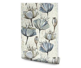Tapéta a Nappaliba TULIPÁNOK Virágok Vintage Stílusban