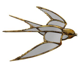 Decoratiune de perete cu oglinda swallow