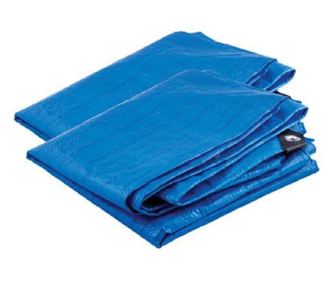 Vízálló ponyva gyűrűkkel, 3x4 m, PE, 80 g/m2, 12 m2, Beorol