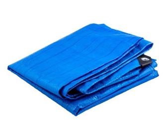 Vízálló ponyva gyűrűkkel, 6x10 m, PE, 80 gsm/m², 60 nm, Beorol