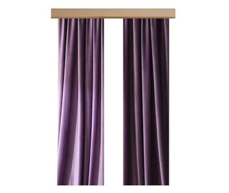 Set 2 draperii Velvet Aly 300/53 cu rejansa lata, catifea, mov, latime 1.50 m, inaltime 2.50 m