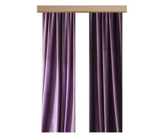 Draperie Velvet Aly 300/53 cu rejansa lata, catifea, mov, latime 2.50 m, inaltime 2.50 m, 1 bucata