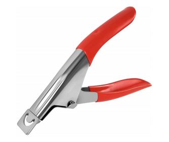 Cleste Pufo Pet pentru taiat unghii la caini si pisici, 13 cm, rosu
