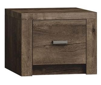 Sötét hamu színű éjjeliszekrény Infinity 45x42x55 cm