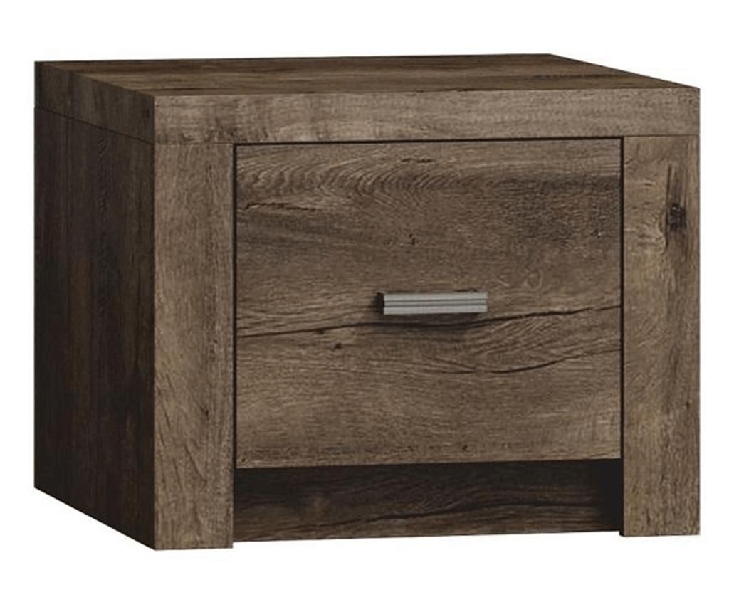 Sötét hamu színű éjjeliszekrény Infinity 45x42x55 cm