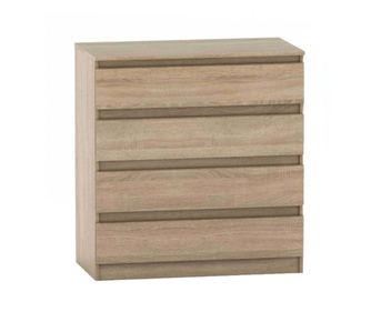Hany Tölgy Sonoma Komód 4 fiókkal, 90x49x95,4 cm