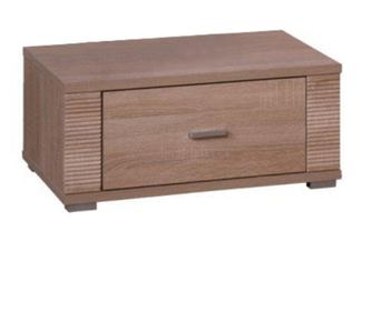 Stolik nocny, MDF Dąb Sonoma Brązowy, Duży, 63x39x29 cm