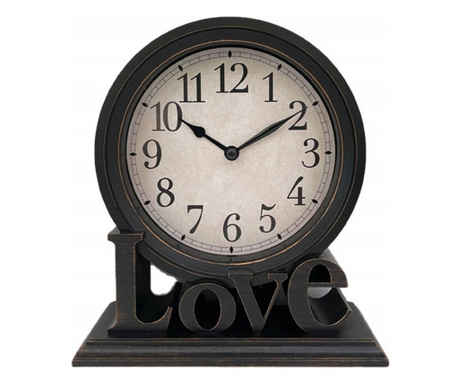 Часовник за маса Pufo Love, Винтидж модел, 20 x 18 cm