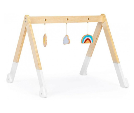 Дървен образователен бар за деца с 3 играчки, MCT CA12231