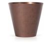 Декоративна саксия, кръгла, медна, 12 L, 30x28 см, Tubus Corten