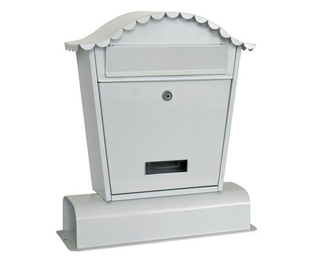 Пощенска кутия, бяла, 40x14x49 см, hubert
