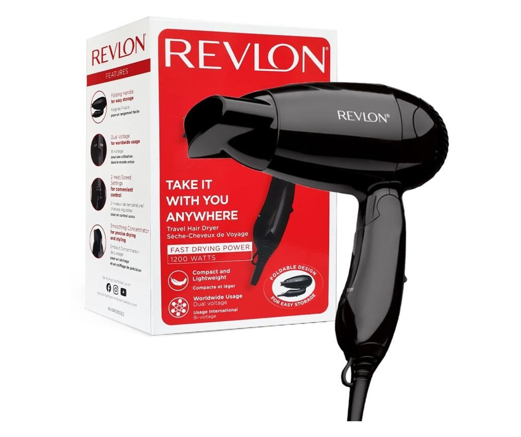 Revlon Travel RVDR5305E2 Сешоар за коса, 2 скорости, 2 температурни настройки, черен 25 x 13.5 cm - 2