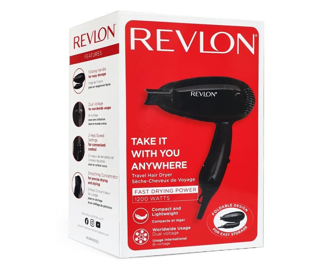 Revlon Travel RVDR5305E2 Сешоар за коса, 2 скорости, 2 температурни настройки, черен 25 x 13.5 cm - 10