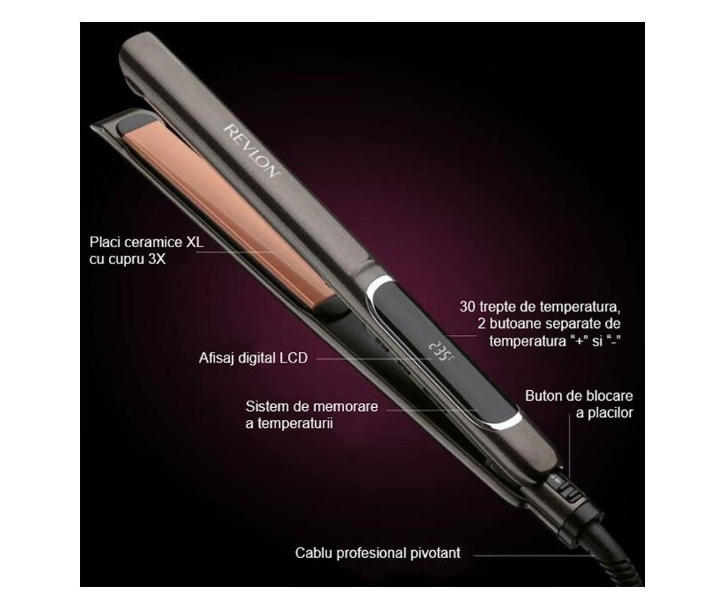 Revlon Salon Straight Copper Smooth Styler RVST2175E2 Преса за коса с LCD дисплей, 30 x 2.5 cm - 11