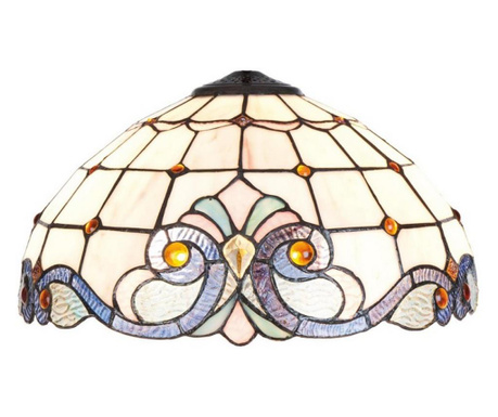 Tiffany senčnik iz stekla in poliresina 40x21 cm