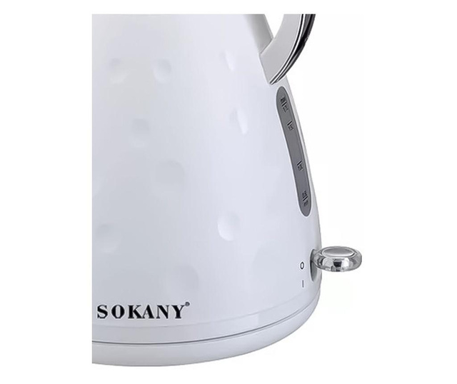 Fierbator sokany sk-1033, 2200w, capacitate 1.7l, control temperatura, indicator luminos, alb