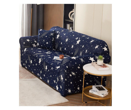 3 személyes elasztikus kanapéhuzat, white stars, hej3-21