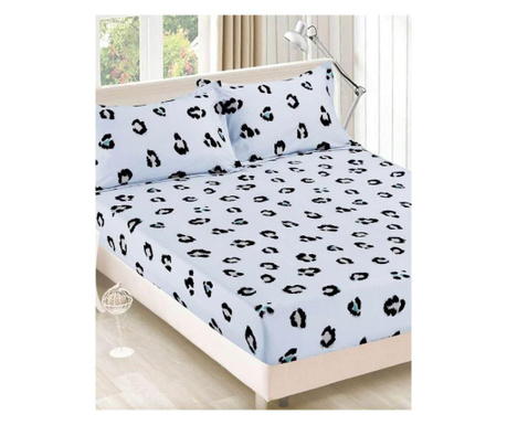 Narzuta na łóżko + 2 poszewki na poduszki - leopard spots