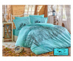Спално бельо от 100% поплин памук - 2-местно легло - Хоби дом - Margherita Turquoise - HBP-34
