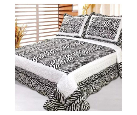 Одеяло за легло + 2 калъфки за възглавници, фин памук, печат, двойно легло, CFI-37