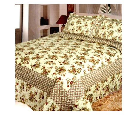 Кувертюра + 2 калъфки за възглавници, фин памук, щампа, легло за 2 души, CFI-44