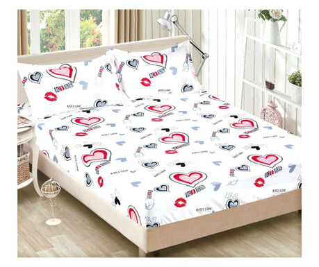 Покривало за легло + 2 калъфки за възглавници - 180x200 матрак - hb-64