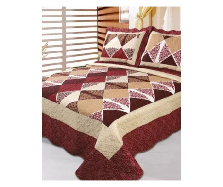 Кувертюра + 2 калъфки за възглавници, фин памук, щампа, легло за 2 души, CFI-68