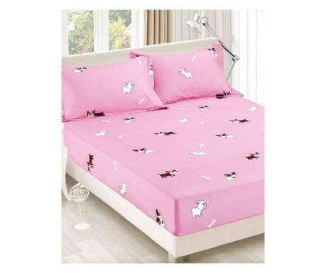 Покривало за легло + 2 калъфки за възглавници - Кученца