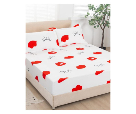 Покривало за легло + 2 калъфки за възглавници - Липса