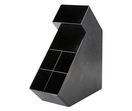 Raki organizator bar etajat cu 6 compartimente pentru servetele 16x37xh42cm negru