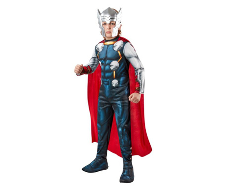 Costum Thor cu casca pentru baieti 9-10 ani 152 cm