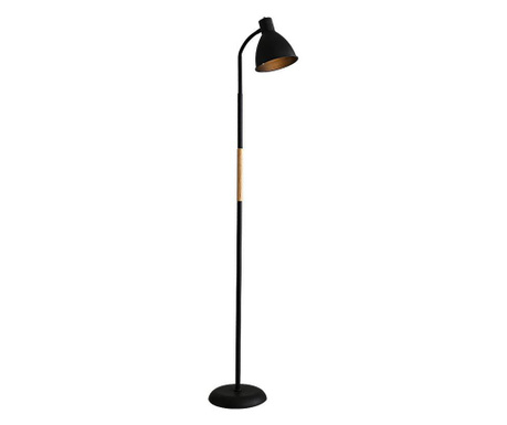 Lampadar Veioza, Model 710, Fix, Otel/Plastic/Polietilenic, Negru, Inaltime 150 cm