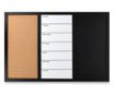 Tabla magnetica Navaris 3-in-1 pluta / tabla alba / tabla, 60 x 40 cm, 47164.01