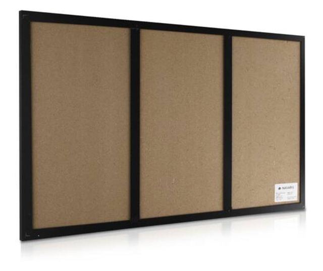 Tabla magnetica Navaris 3-in-1 pluta / tabla alba / tabla, 60 x 40 cm, 47164.01