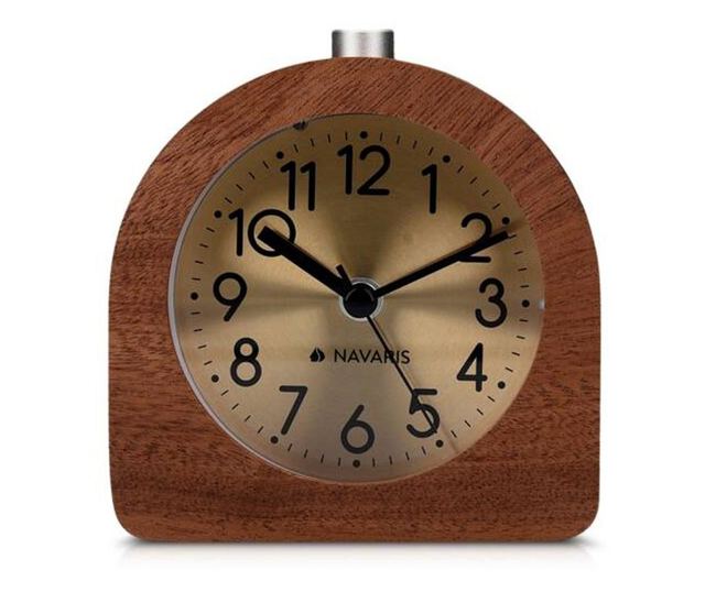 Аналогов дървен будилник Snooze Retro, 46228.18