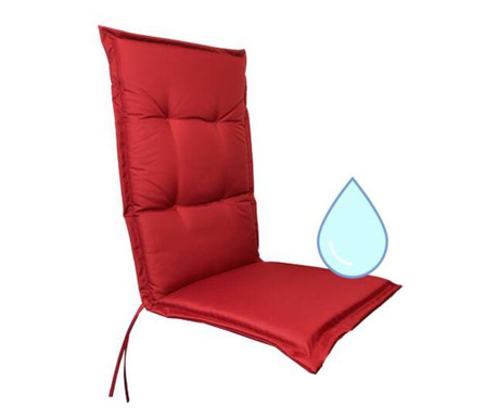 Възглавница за стол с висока облегалка Jemidi, 120 x 50 cm, червена, полиестер, 55522.09