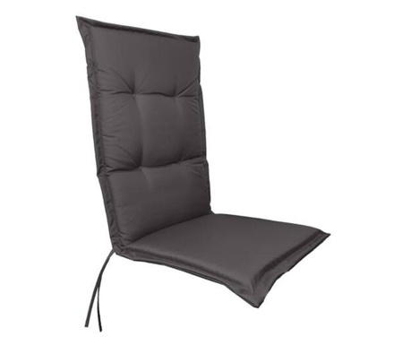Водоотблъскваща възглавница за стол с висока облегалка Jemidi, 120 x 50 см, сива, полиестер, 55522.73