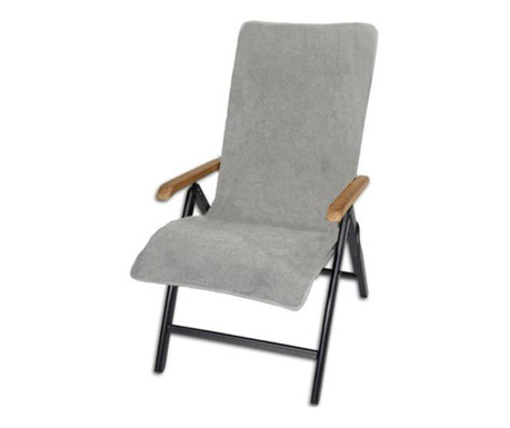 Husa pentru scaun Jemidi, 60 x 130 cm, Gri, Bumbac organic, 54895.25