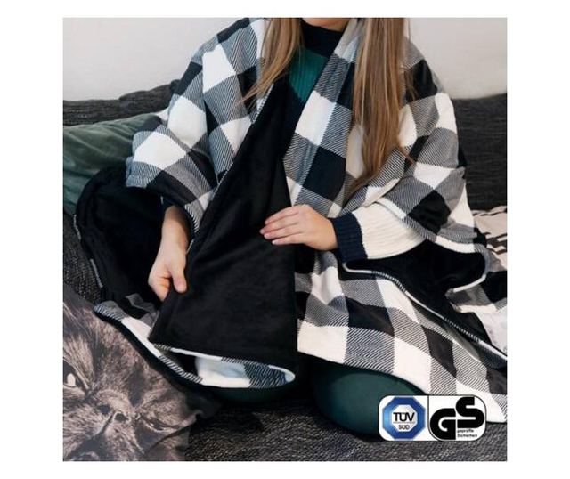 Poncho Navaris elektromos fűtött takaró 180 x 130 cm, 48790.02.01