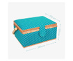 Комплект дървена кутия за шиене Navaris и 36 аксесоара, 24.5 x 17.5 x 12.5 cm, 49047.03