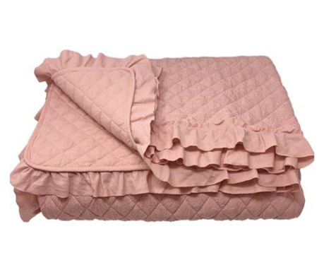 Homelevel steppelt ágytakaró, 220 x 240 cm, rózsaszín, poliészter, 54993.02