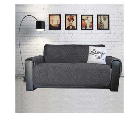Megfordítható kanapé huzat Sherpa Jemidi, 191 x 279 cm, szürke, poliészter, 55063.01
