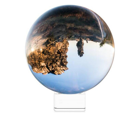 Glob de sticla cu sport Navaris pentru fotografii/ decor, 130 mm, 45357.27