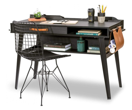 Masa de birou mic, pentru adolescentilor colectia dark metal  62x114 cm