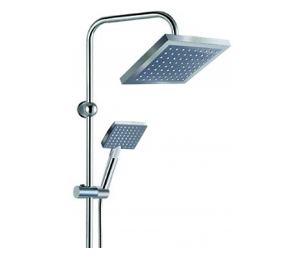 Coloana de dus cu para fixa si mobila, delta tempo line,inaltime 100 cm,cromat - 3
